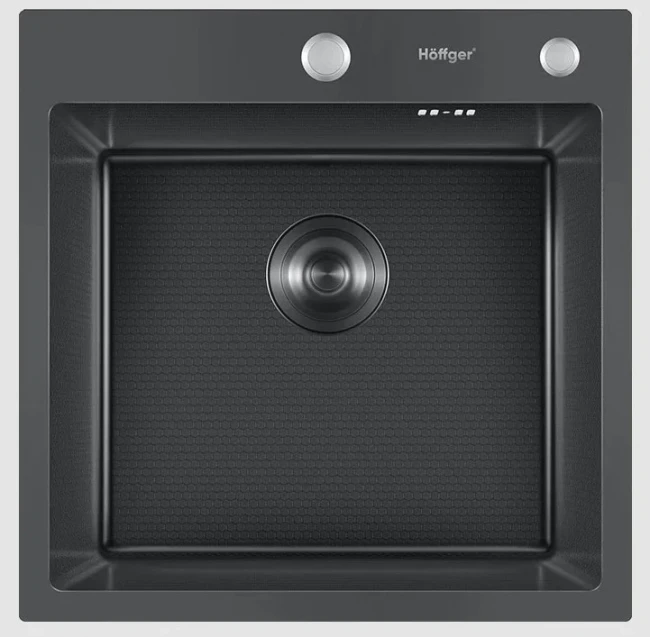 Мойка для кухни Hoffger HFG-5050TB BLACK (декор)