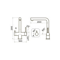 Смеситель Omoikiri Takamatsu LG 4994477 для кухонной мойки, светлое золото Смеситель Omoikiri Takamatsu LG 4994477 для кухонной мойки, светлое золото