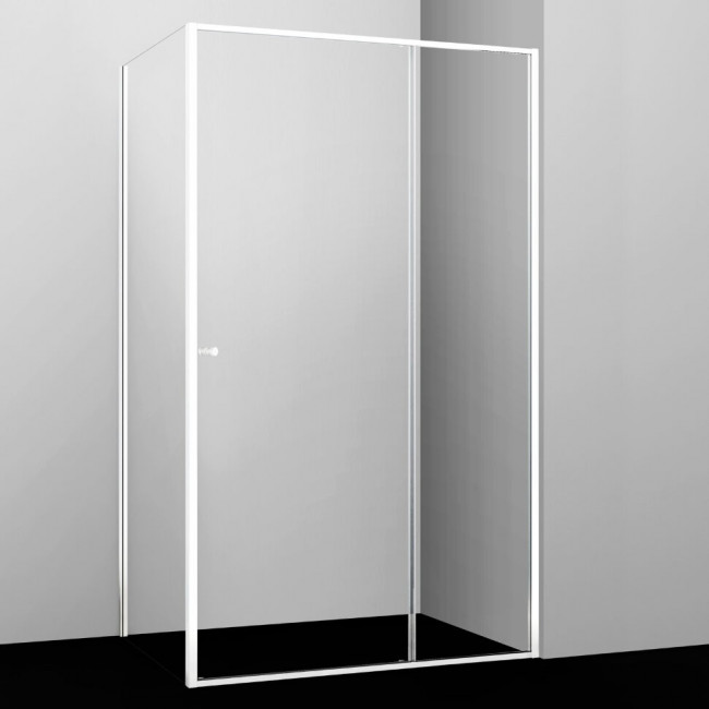 Душевой уголок прямоугольный WasserKRAFT Rhin 44S10 120x100x200 см, раздвижная дверь, белый профиль