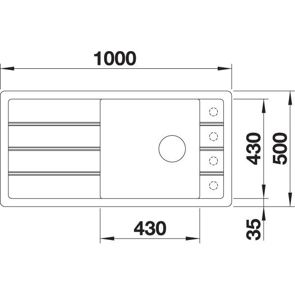 Мойка кухонная BLANCO FARON XL 6 S серый беж 524810