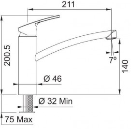 Смеситель для кухни FRANKE Smart 115.0391.460 Смеситель для кухни FRANKE Smart 115.0391.460