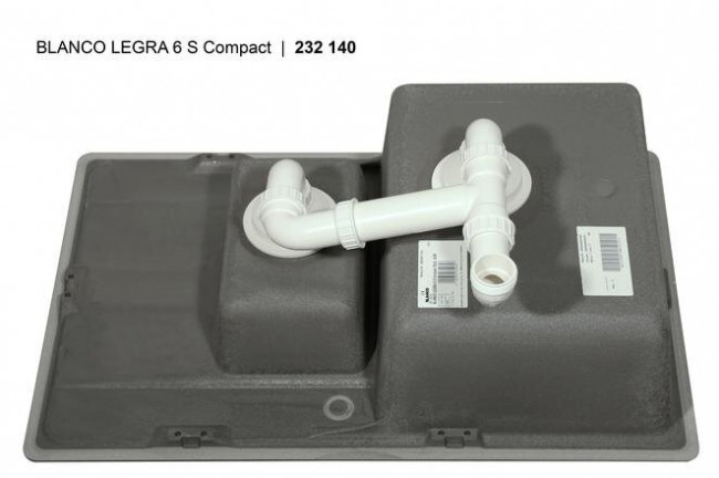 Врезная кухонная мойка Blanco Legra 6 S Compact мягкий белый
