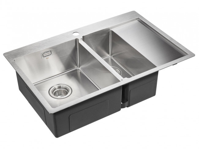 Мойка кухонная Paulmark Union PM537851-BSL из нержавеющей стали, нержавеющая сталь