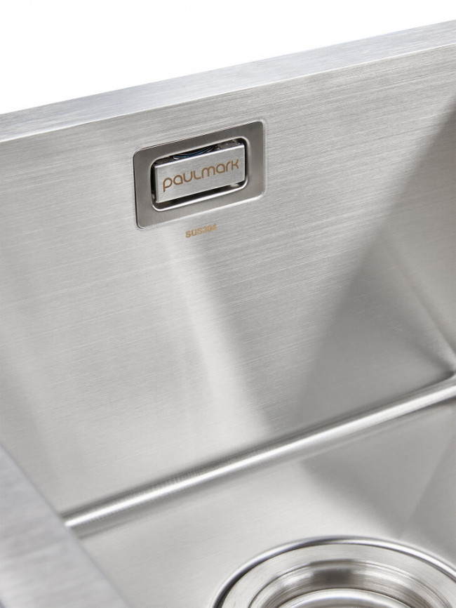 Мойка кухонная Paulmark Union PM537851-BSR из нержавеющей стали, нержавеющая сталь