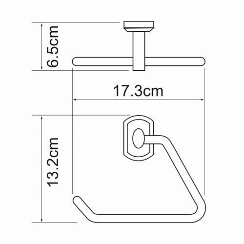 Полотенцедержатель треугольник WasserKRAFT Oder K-3061