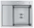Мойка кухонная Hoffger HFG-5848S-R SATIN (Чаша справа)