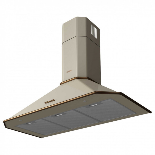 Купольная вытяжка Korting KHC 9839 RB, цвет корпуса слоновая кость