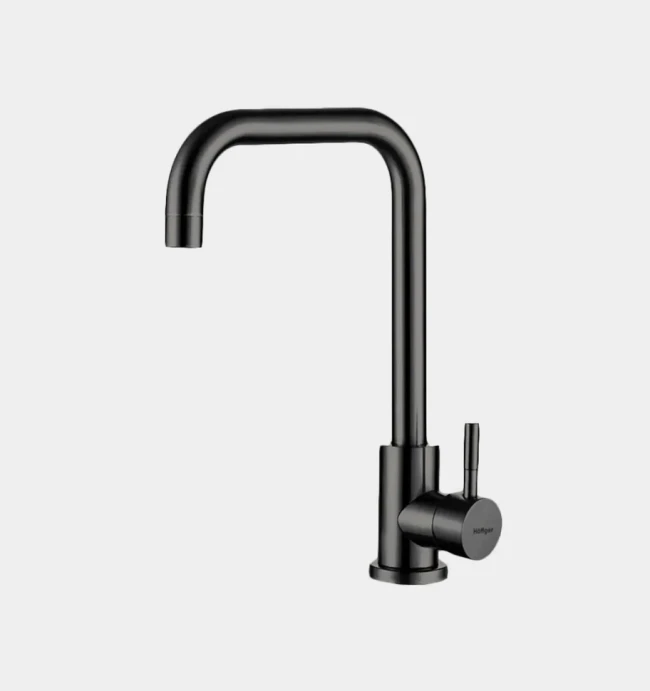 Смеситель Hoffger 363 HFG-363B для кухонной мойки, черный