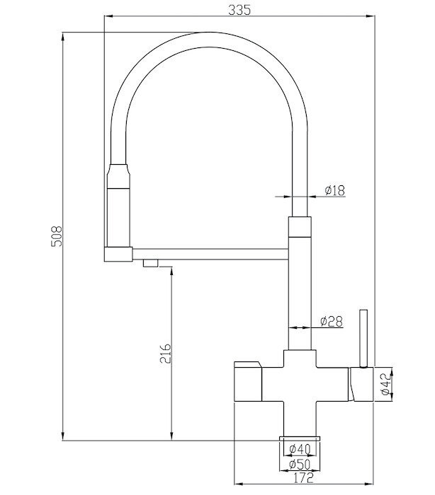 Кухонный смеситель Zorg Steel Hammer SH 2003 BRONZE