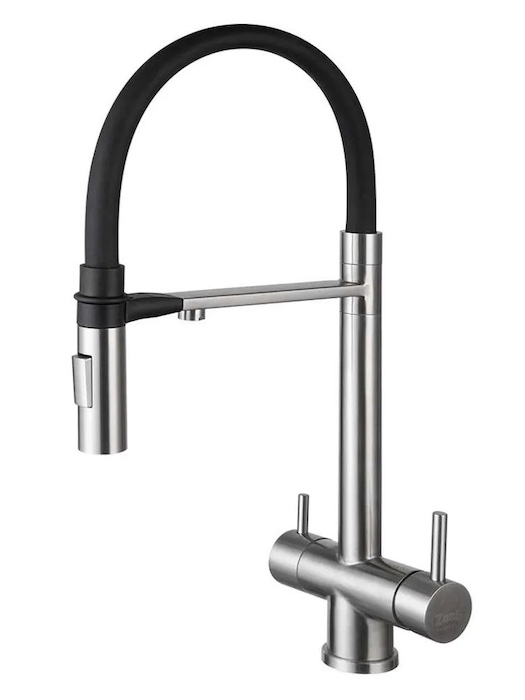 Кухонный смеситель ZORG SZR-3030-1 MAGNIT нерж. сталь Кухонный смеситель ZORG SZR-3030-1 MAGNIT нерж. сталь