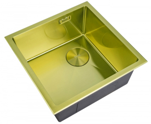 Мойка ZORG LUX 4444 GOLD SATIN с накладкой Мойка ZORG LUX 4444 GOLD SATIN с накладкой