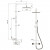 Душевая система с термостатическим смесителем Wasserkraft A18301 Thermo