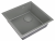 Мойка для кухни ZORG LUX 4844 GUN GREY серый с накладкой