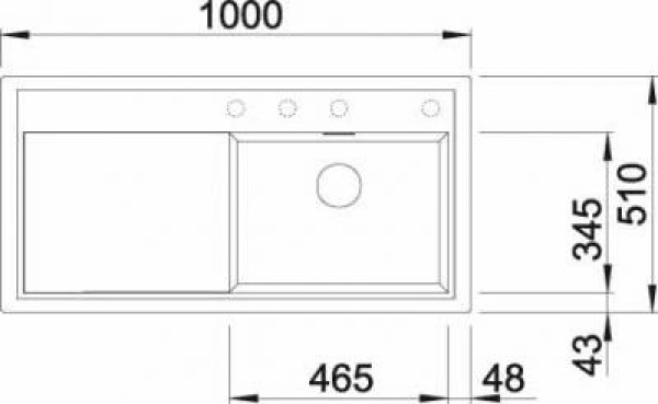 Мойка Blanco Zenar XL 6 S чаша слева белый 523978