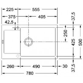 Врезная кухонная мойка  Franke MRG 611D миндаль 114.0369.156