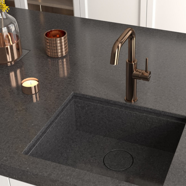 Смеситель для кухни под фильтр однорычажный Wasserkraft А8597 розовое золото