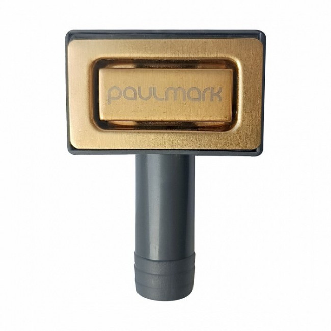 Прямоугольный перелив Paulmark Konz PM22-BG для кухонных моек, брашированное золото