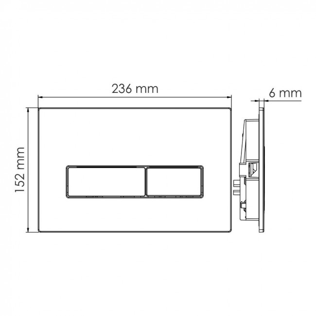 Бачок скрытого монтажа Wasserkraft Aller 10TLT.031.ME.WM03 для напольного унитаза кнопка белая матовая Бачок скрытого монтажа Wasserkraft Aller 10TLT.031.ME.WM03 для напольного унитаза кнопка белая матовая
