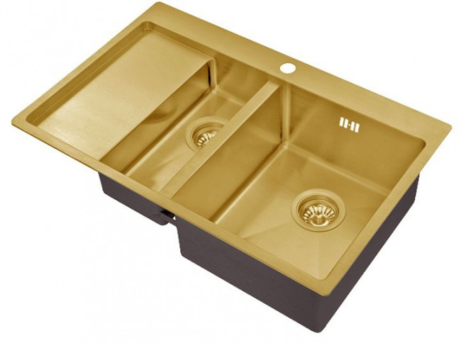 Кухонная мойка ZorG  SZR 5178-2-R Bronze