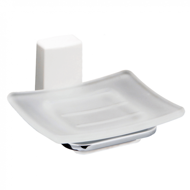 Мыльница WasserKRAFT Leine K-5029WHITE стеклянная