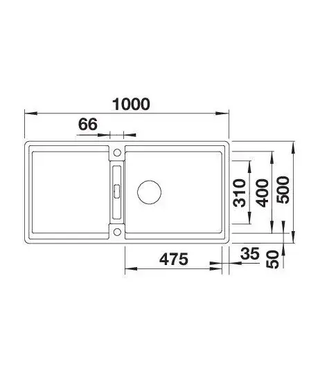 Мойка BLANCO ADIRA XL 6S SILGRANIT Белый 527621