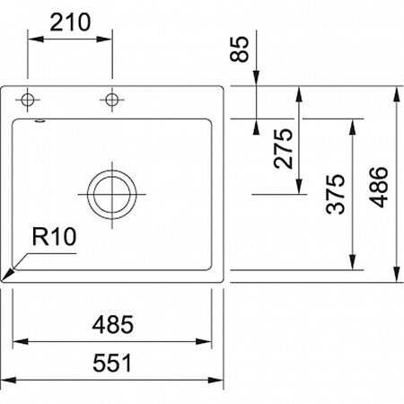 Мойка кухонная Franke MTK 210-58 антрацит